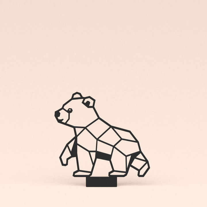 losse lasergesneden design illustratie beer