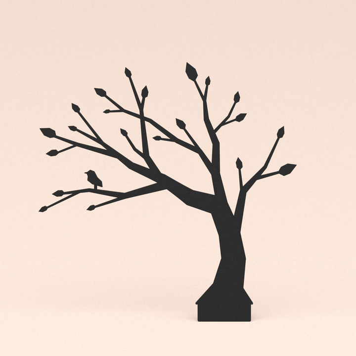 losse lasergesneden design illustratie boom