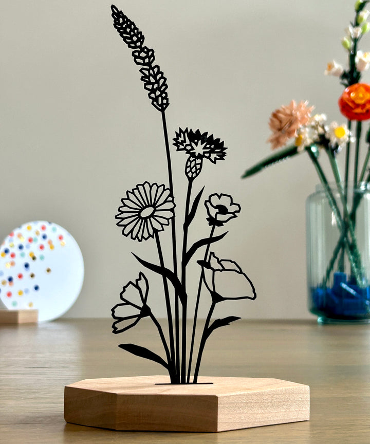 Cadeauset - Bloemenboeket met luxe ronde kaart