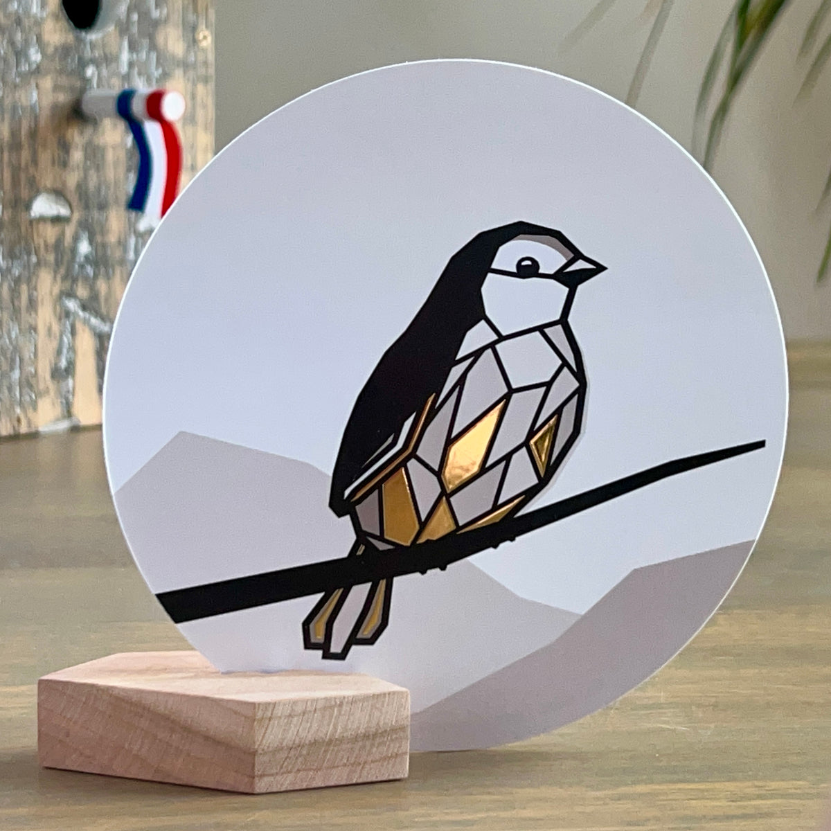 Cadeau set - Kaart Vogel | Mus