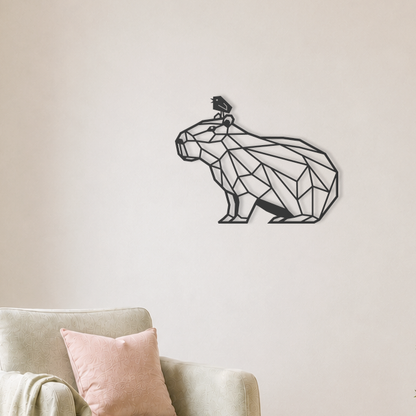 Wanddecoratie capibara voor aan de muur