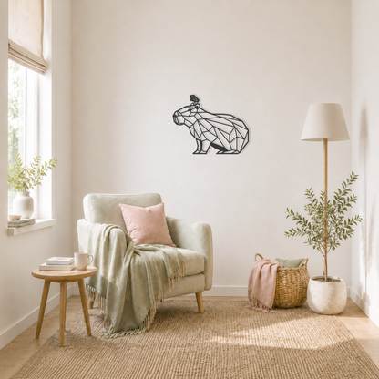 Wanddecoratie capibara voor aan de muur