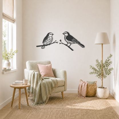 Wanddecoratie vogels voor aan de muur
