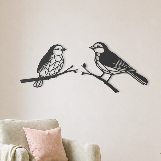 Wanddecoratie vogels voor aan de muur