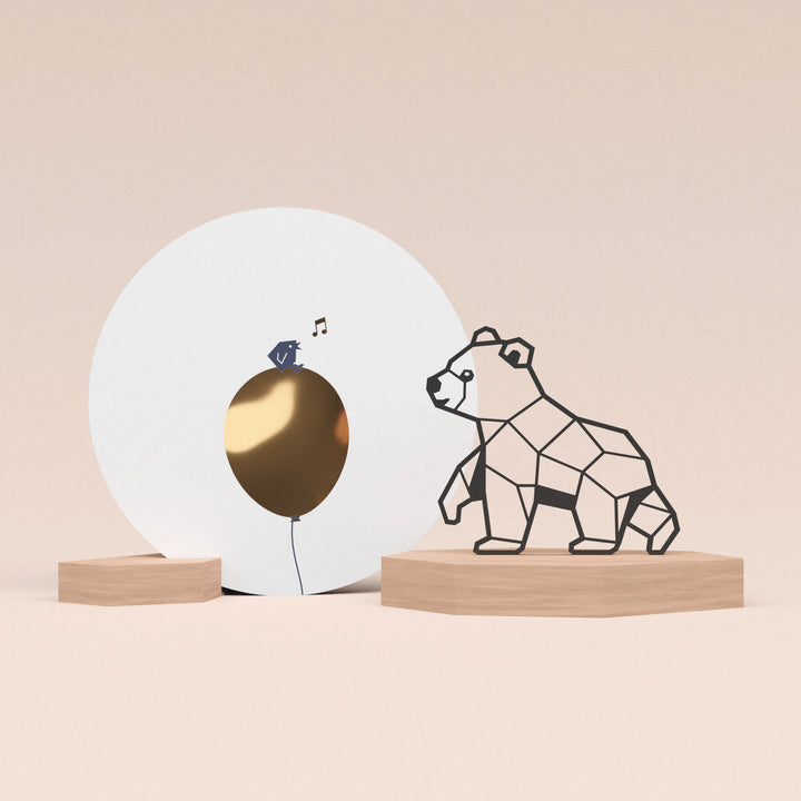 Luxe set: Beer met wenskaart en 2 blokjes