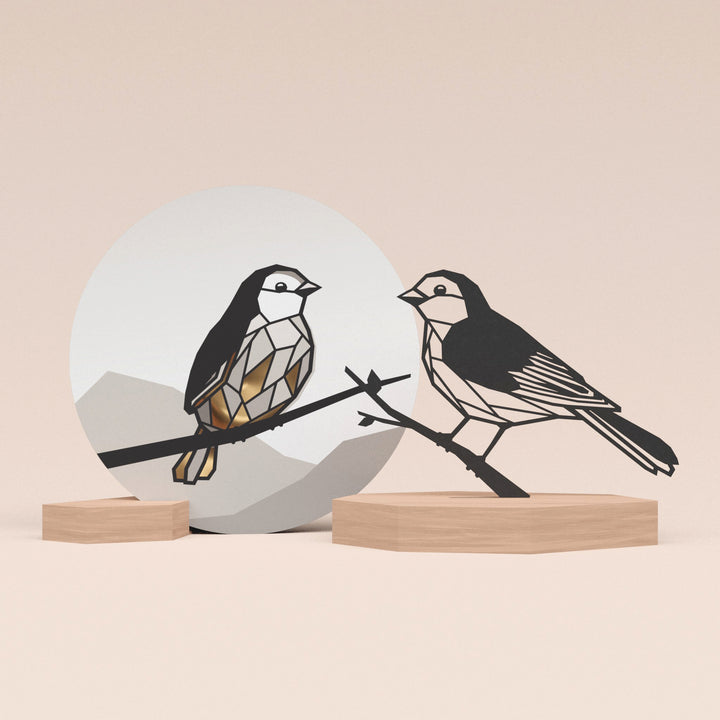 Luxe set: Mus met wenskaart en 2 blokjes