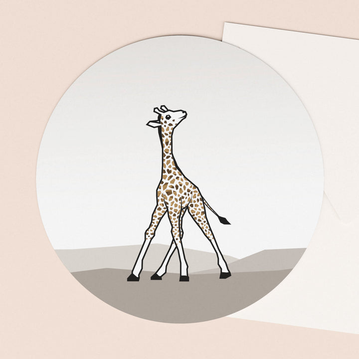 Wenskaart (pen geschreven) met luxe envelop