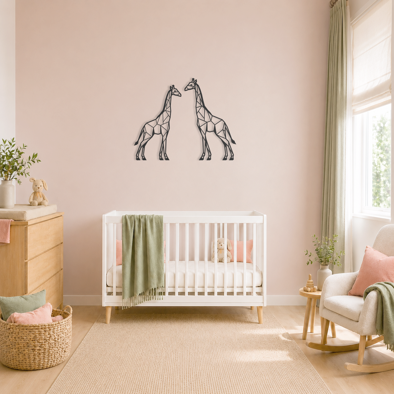 Giraf decoratie voor aan de muur