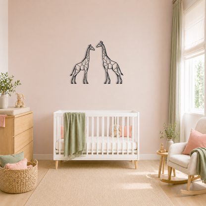 Giraf decoratie voor aan de muur