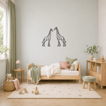Giraf decoratie voor aan de muur