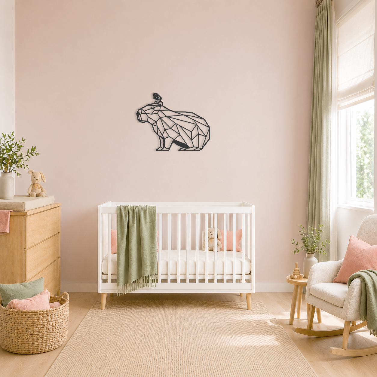 Wanddecoratie capibara voor aan de muur