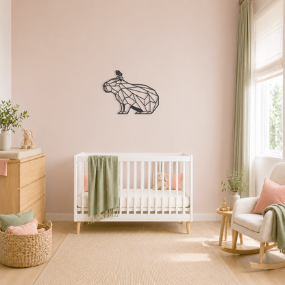 Wanddecoratie capibara voor aan de muur