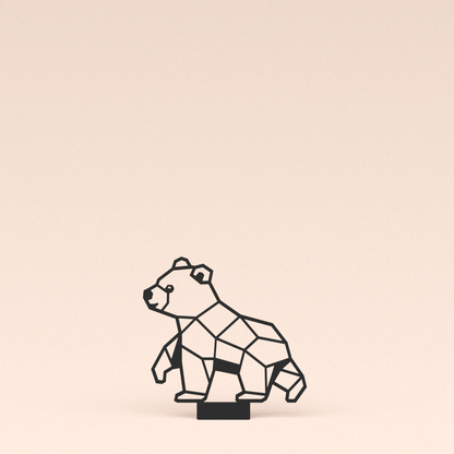 losse polygone design illustratie beer   