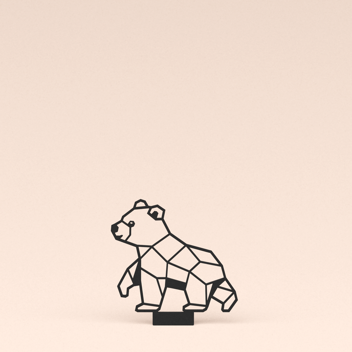 losse polygone design illustratie beer   