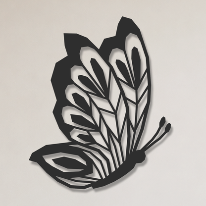 Wanddecoratie vlinder aan de muur