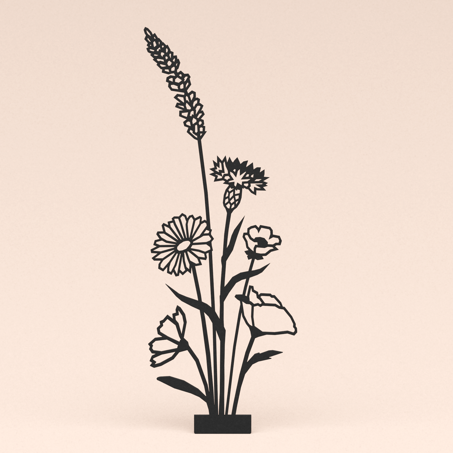 losse lasergesneden design illustratie bloemenboeket