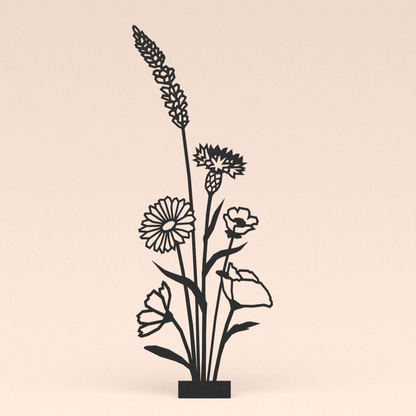 losse lasergesneden design illustratie bloemenboeket
