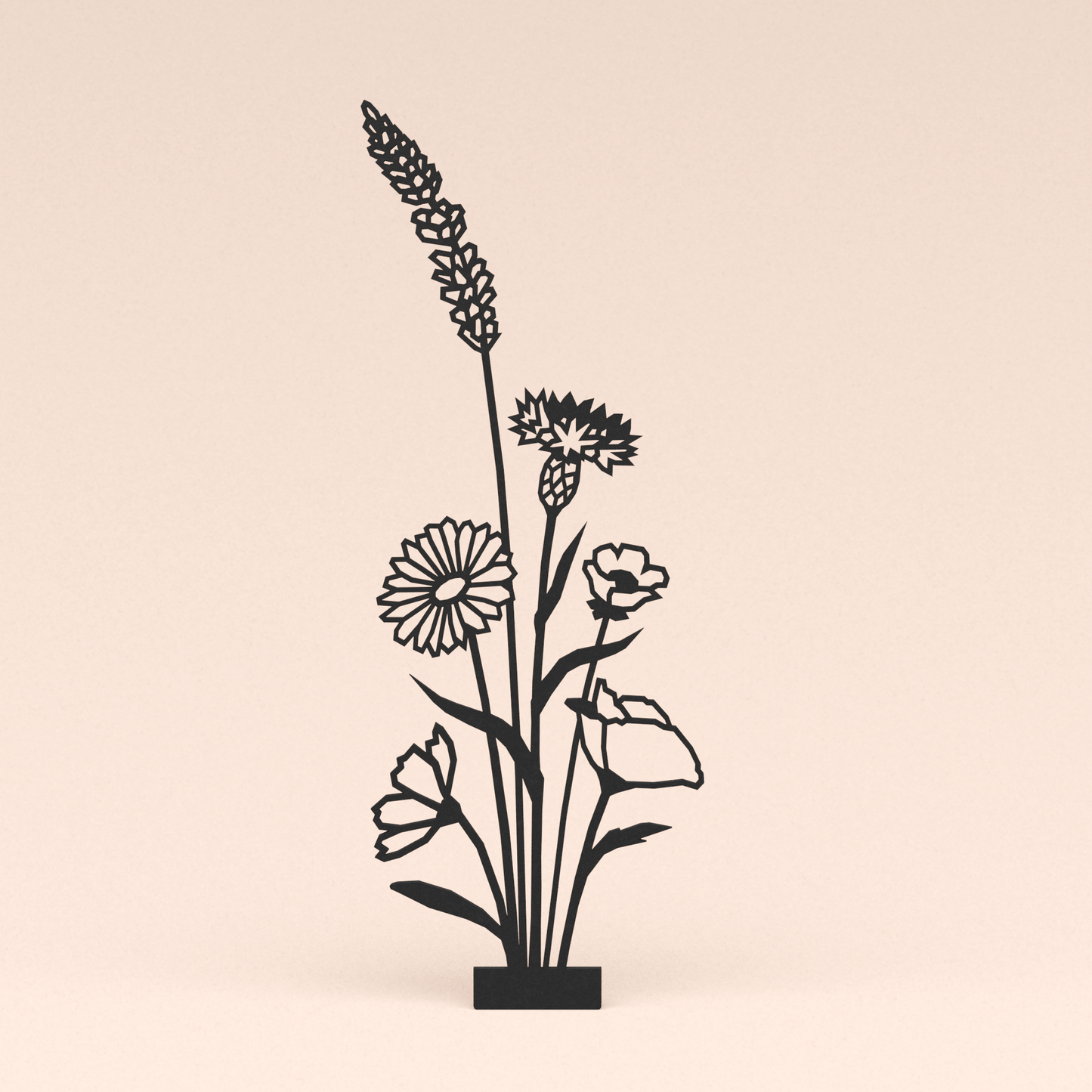losse polygone design illustratie bloemenboeket