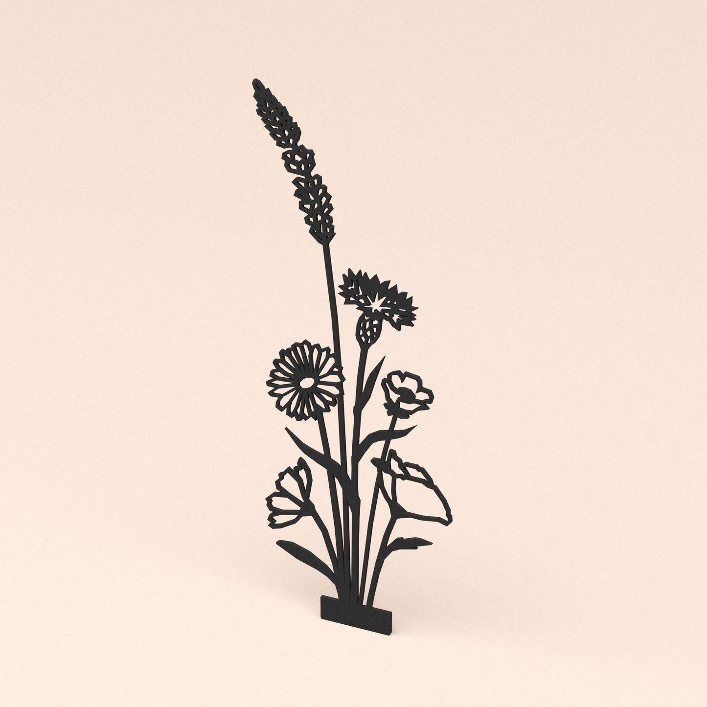 losse minimalistische design illustratie bloemenboeket