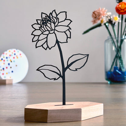 Cadeau set - Dahlia | Bloem met luxe ronde kaart