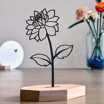 Cadeau set - Dahlia | Bloem met luxe ronde kaart