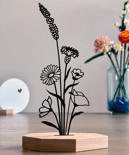 Cadeau set - Bloemenboeket met luxe ronde kaart