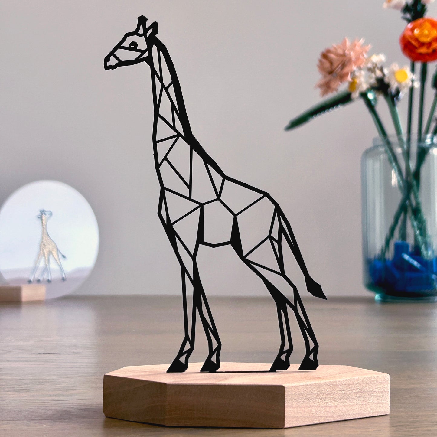 Cadeau set - Giraf met luxe ronde kaart