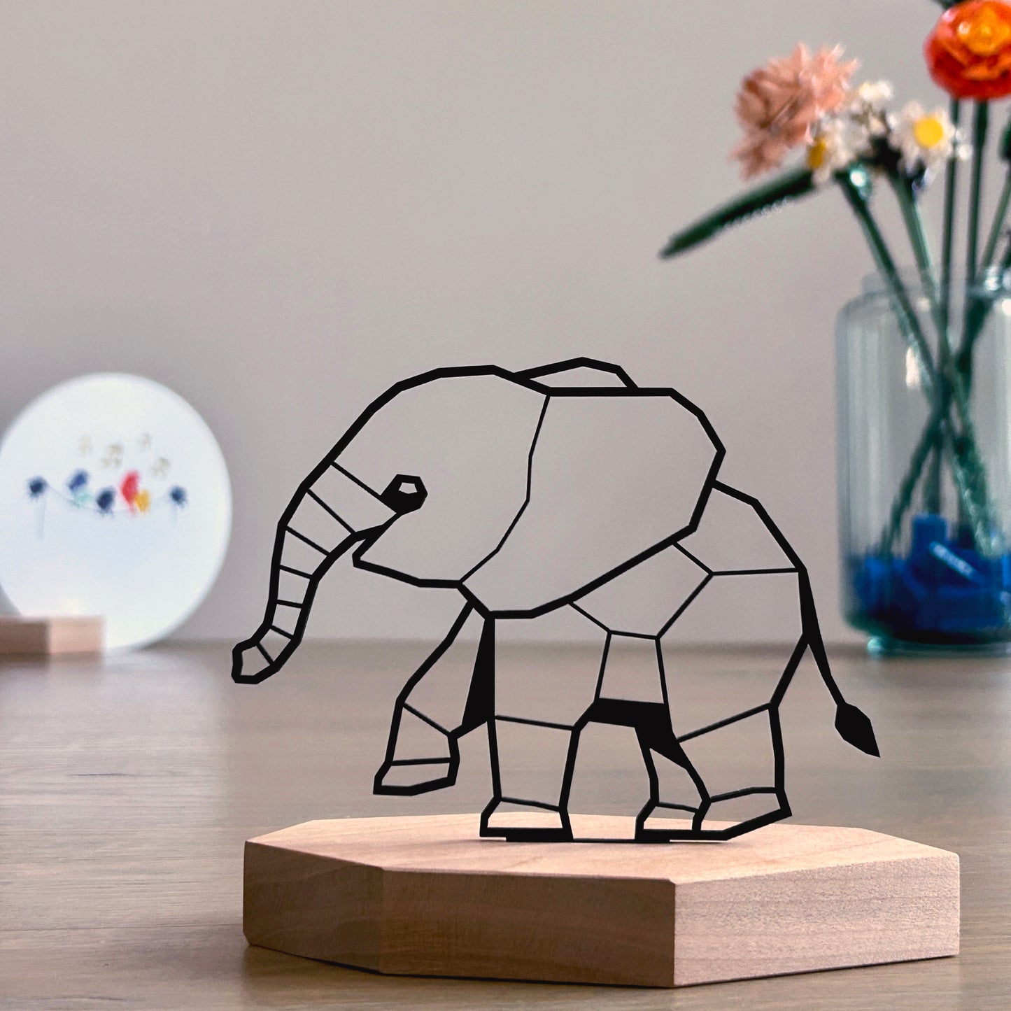 Cadeau set - Olifant met luxe ronde kaart