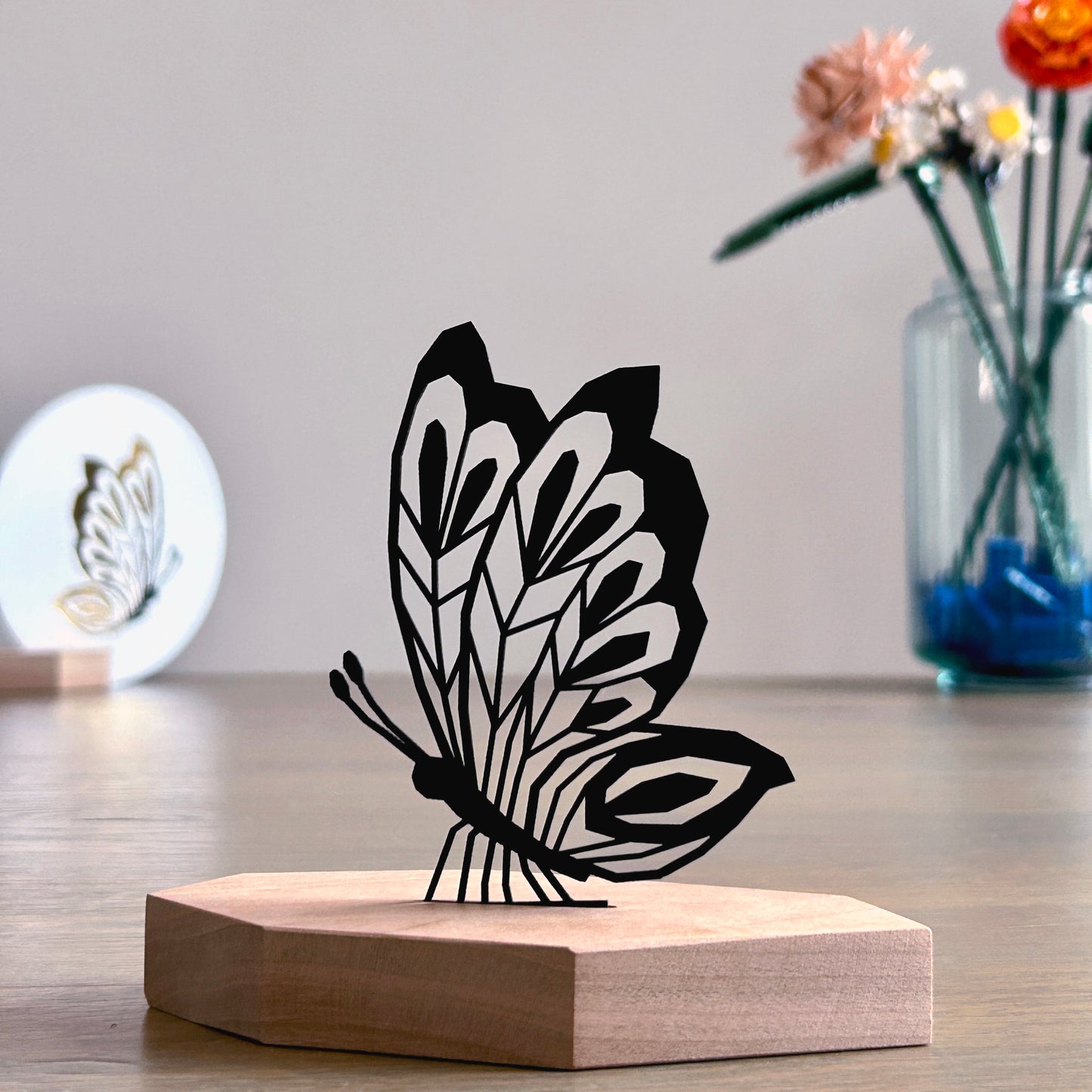 Cadeau set - Vlinder met luxe ronde kaart