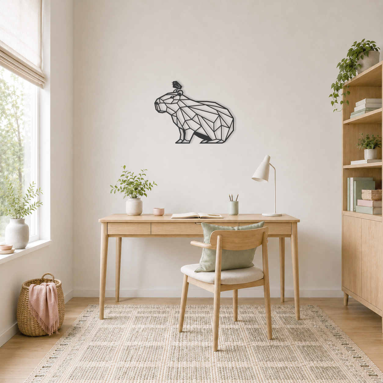 Wanddecoratie capibara voor aan de muur