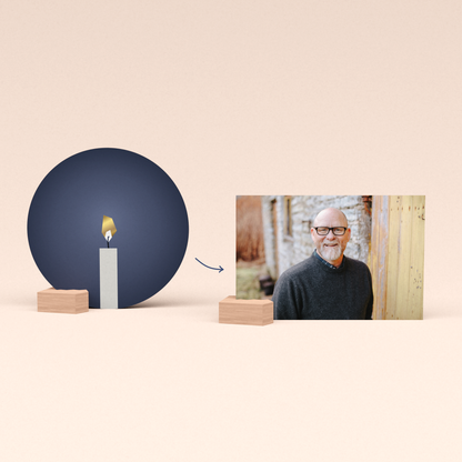 Condoleance cadeau met Kaarslicht wenskaart