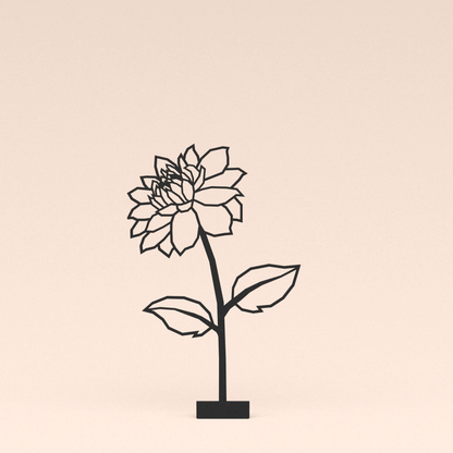 losse polygone design illustratie dahlia bloem   