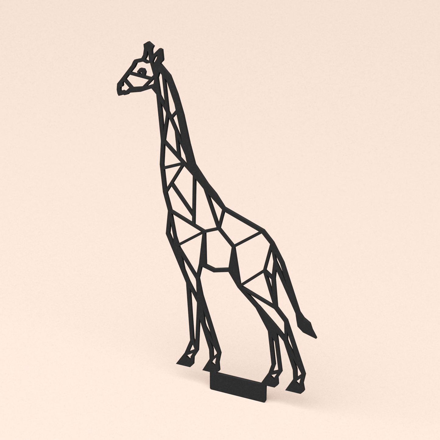 losse minimalistische design illustratie giraf   