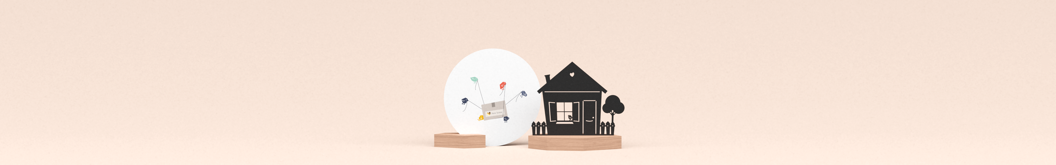 housewarming cadeau set met luxe houten kaarthouder en nieuwe huis wenskaart