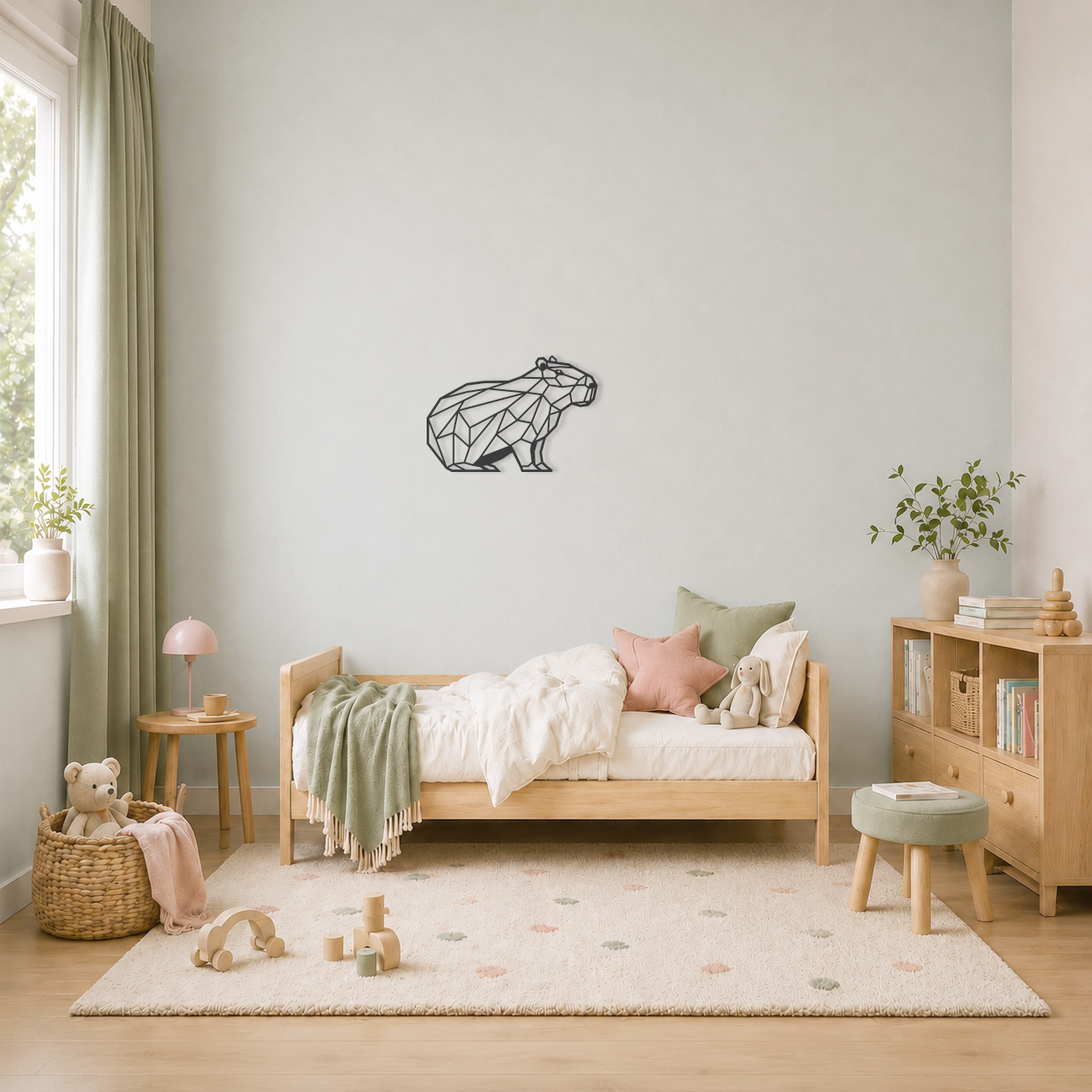 Wanddecoratie capibara voor aan de muur