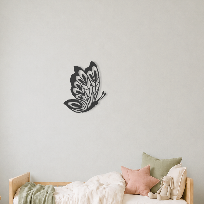 Wanddecoratie vlinder aan de muur