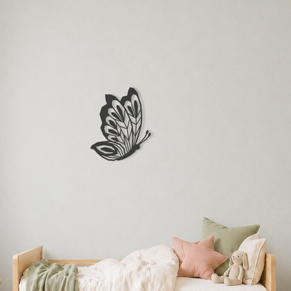Wanddecoratie vlinder aan de muur