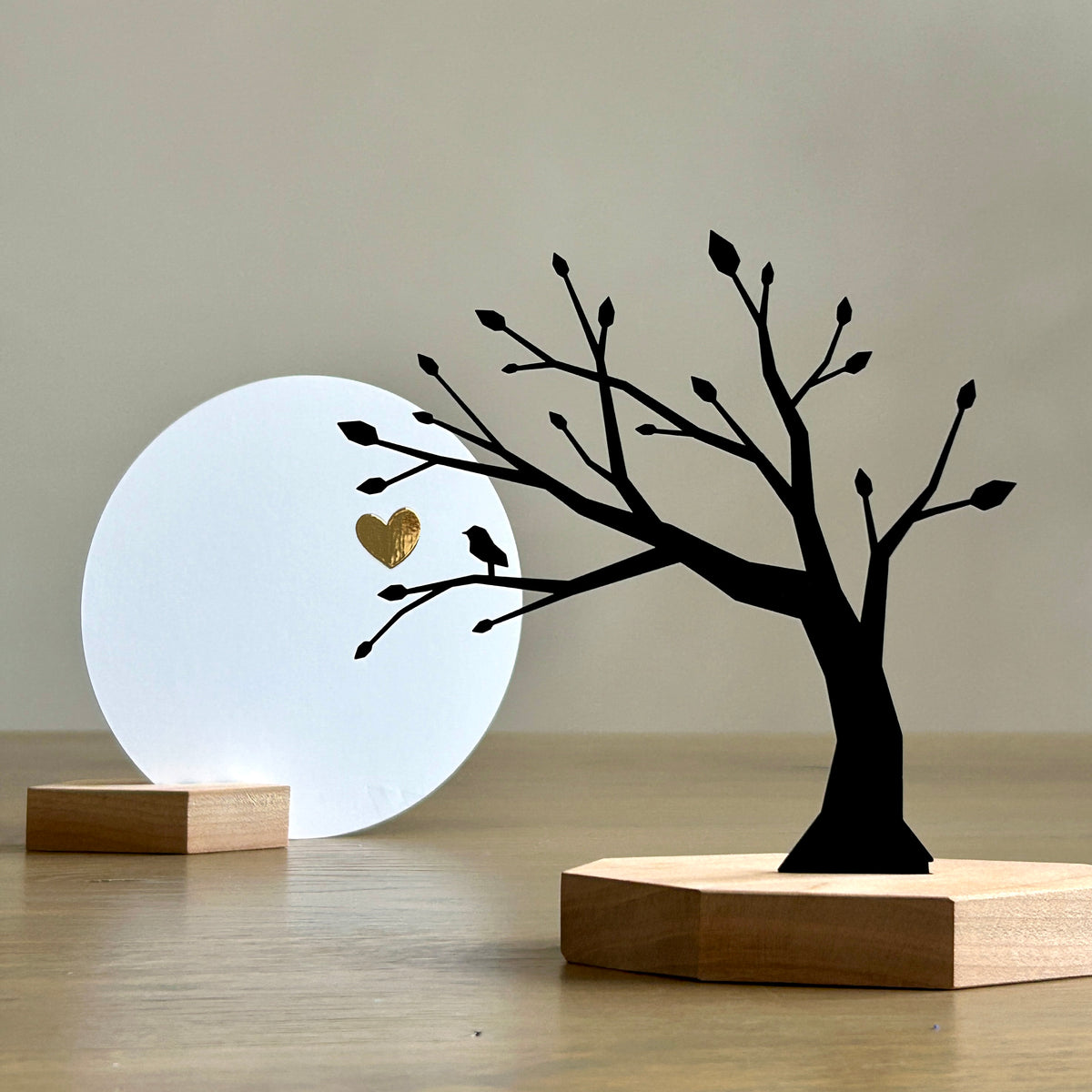 Cadeau set - Boompje met luxe ronde kaart