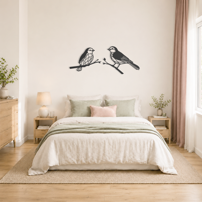 Wanddecoratie vogels voor aan de muur
