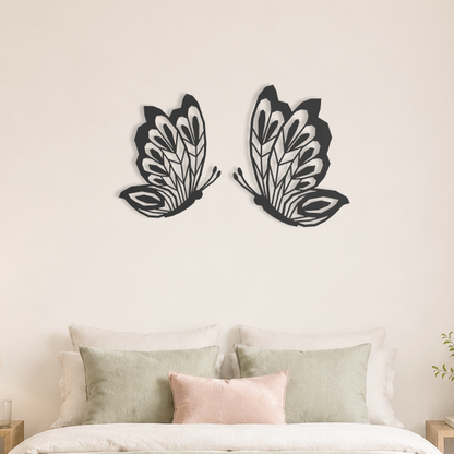 Wanddecoratie vlinder aan de muur