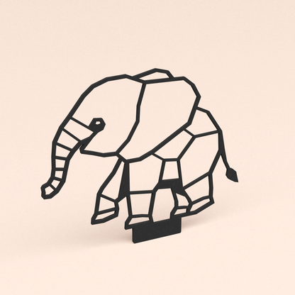 losse abstracte design illustratie olifant   