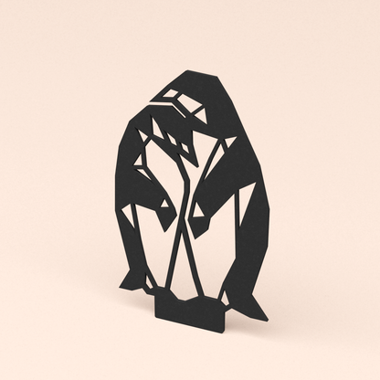 losse minimalistische design illustratie pinguins   