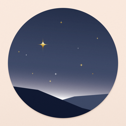 luxe kaart sterrenhemel met goud in vierkante envelop  