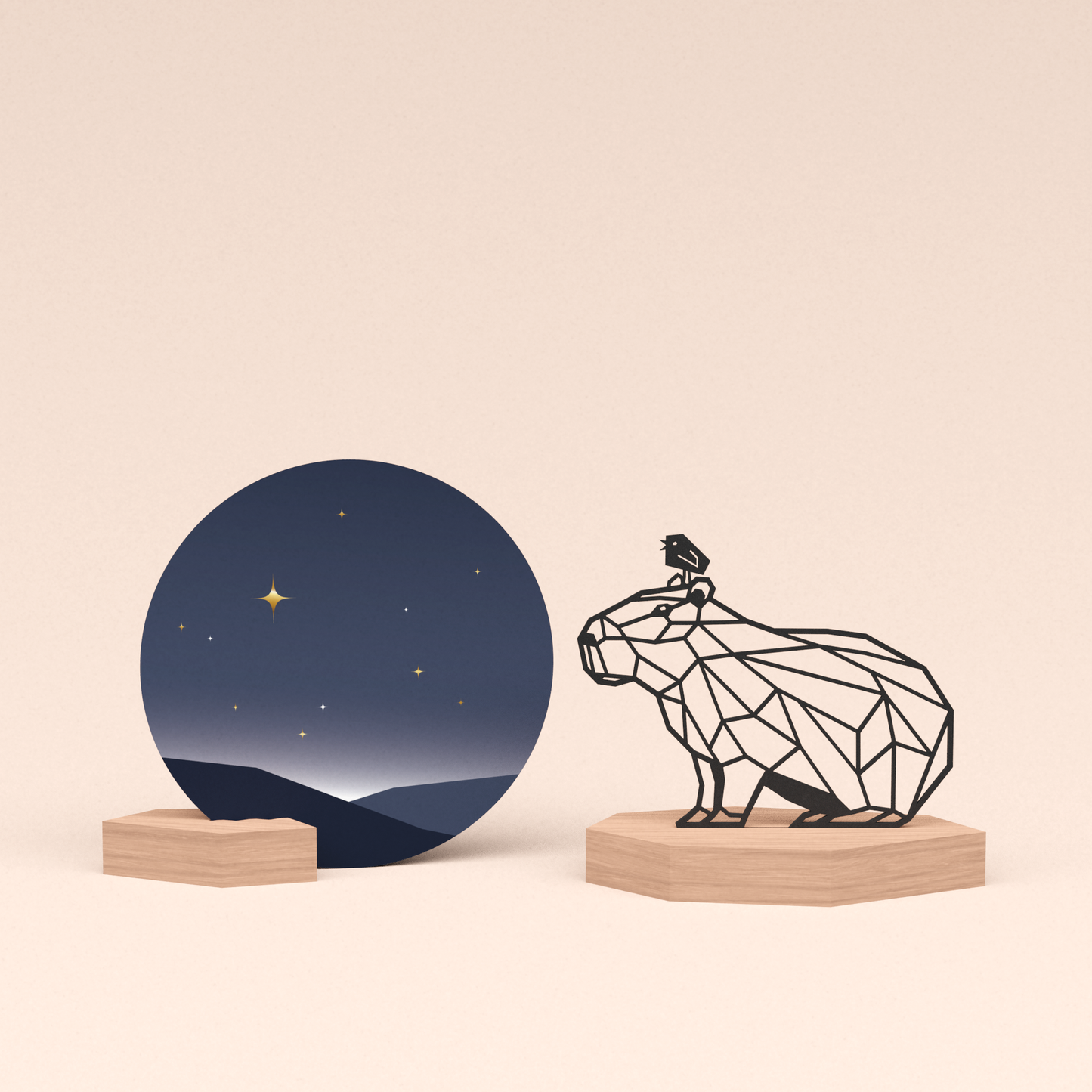 Cadeau set - Kaart Gouden Sterren hemel