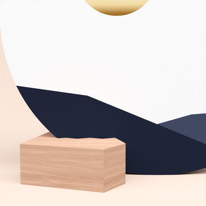 ronde ansichtkaart zonsondergang met goud in luxe envelop