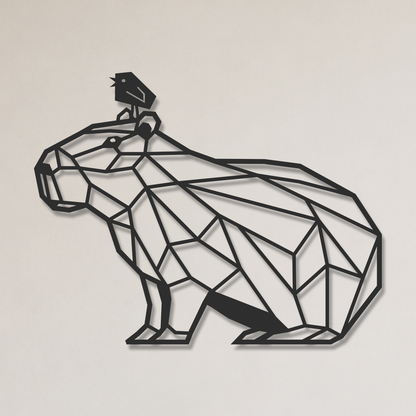 Wanddecoratie capibara voor aan de muur