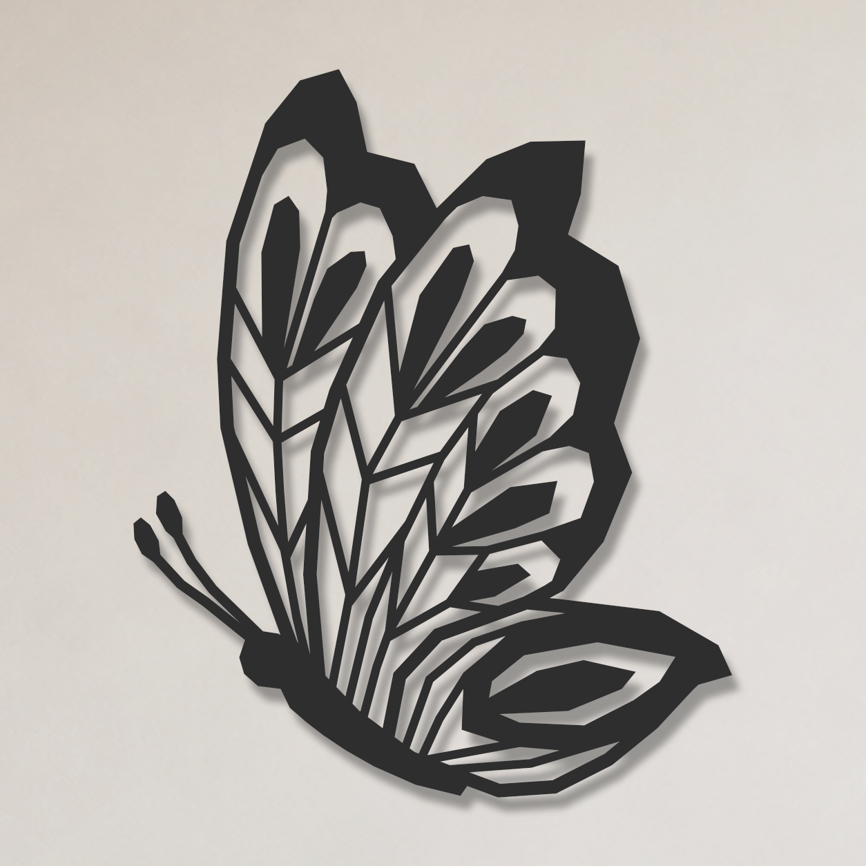 Wanddecoratie vlinder aan de muur