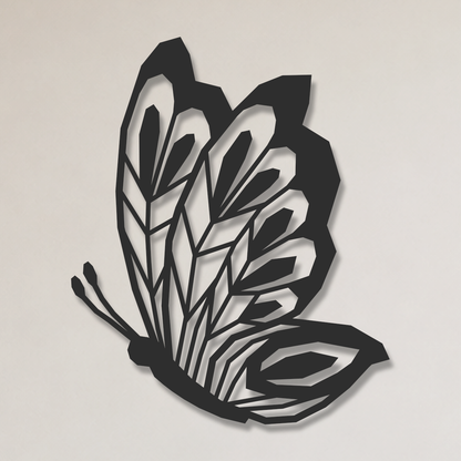 Wanddecoratie vlinder aan de muur