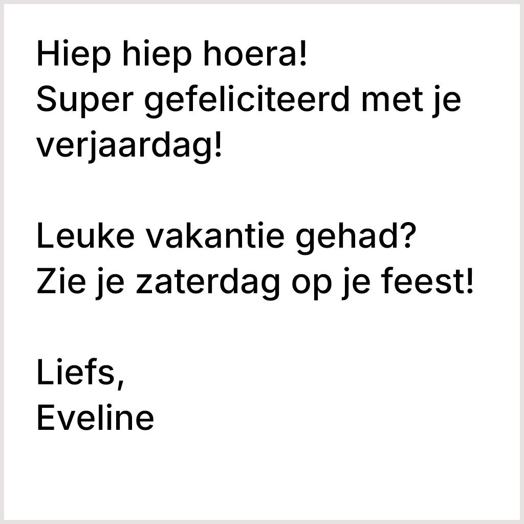 voorbeeld tekst voor schrijfrobot die luxe ronde wenskaarten met pen schrijft