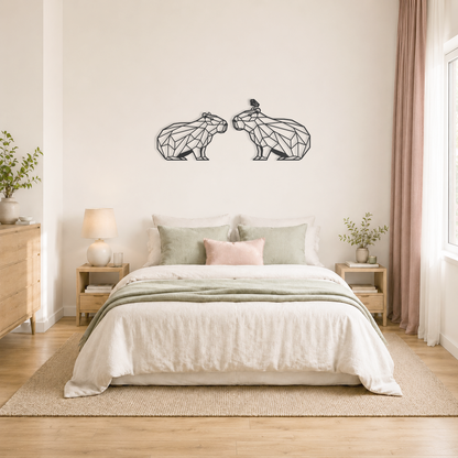 Wanddecoratie capibara voor aan de muur